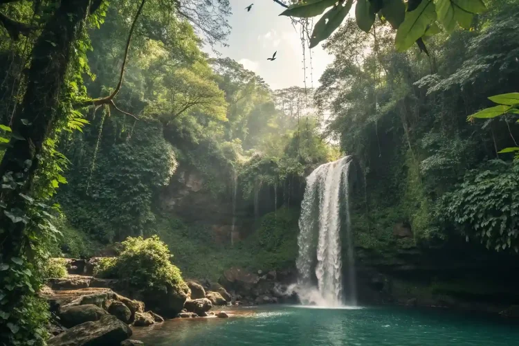 waterfall in mentawai island tour 2